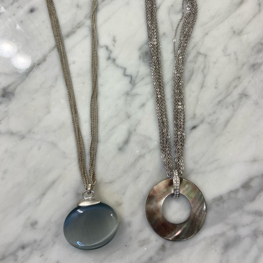 Fashion necklace chain pendant jewelry bundle (2)